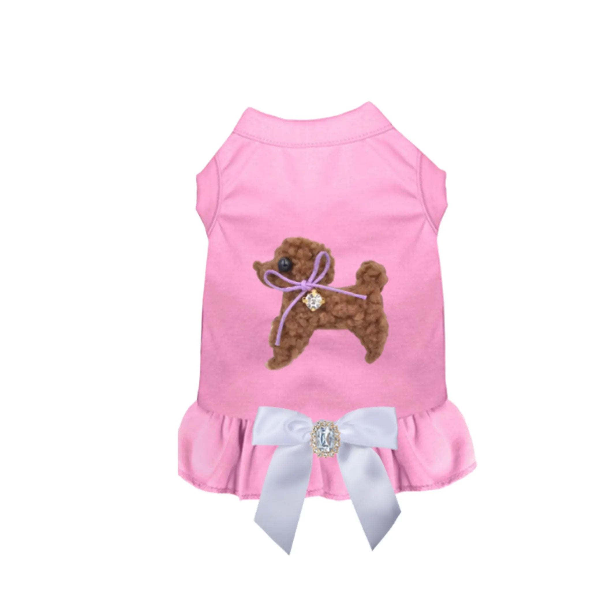 Poodle Crystal Dog Dress