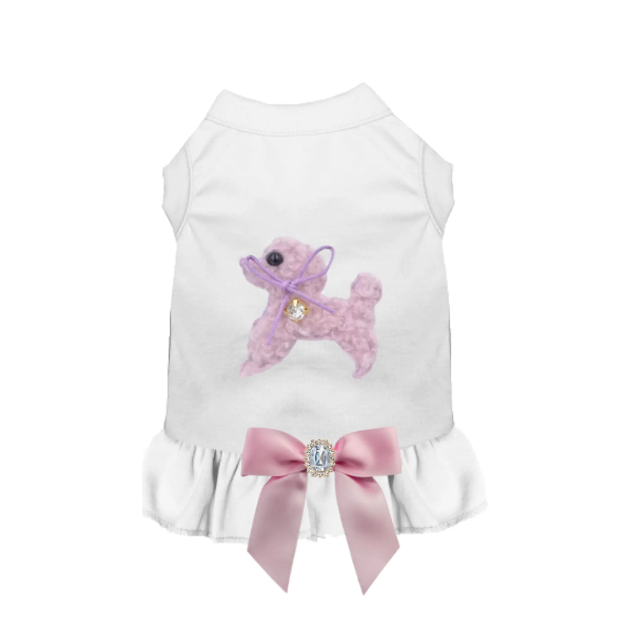 Poodle Crystal Dog Dress